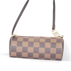 Louis Vuitton Damier Ebene Mini Papillon Pochette Mini Bag/Purse